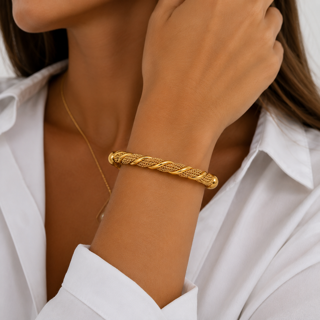 Monaco Twist Cuff Bracelet