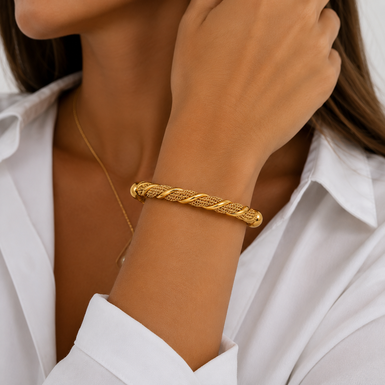 Monaco Twist Cuff Bracelet