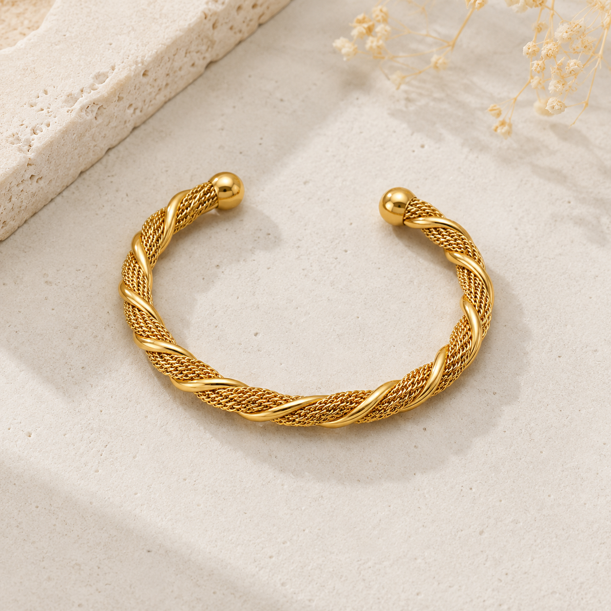 Monaco Twist Cuff Bracelet