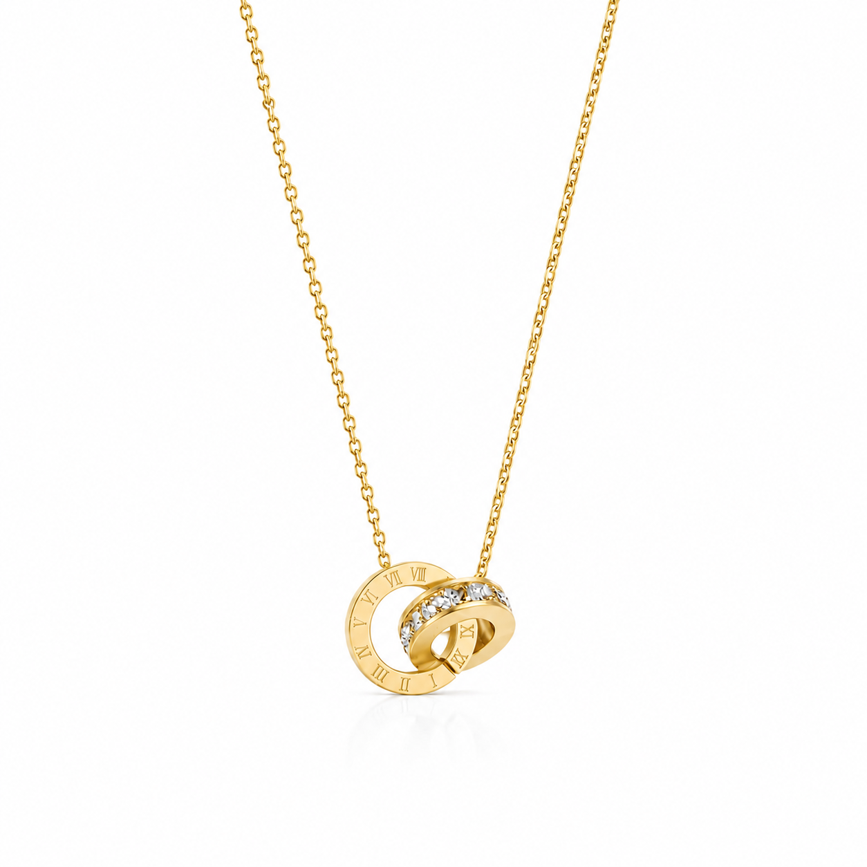 Infinity Roman Necklace – Gold