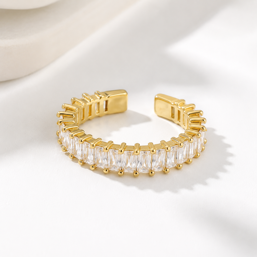 Aurora Open Baguette Eternity Ring