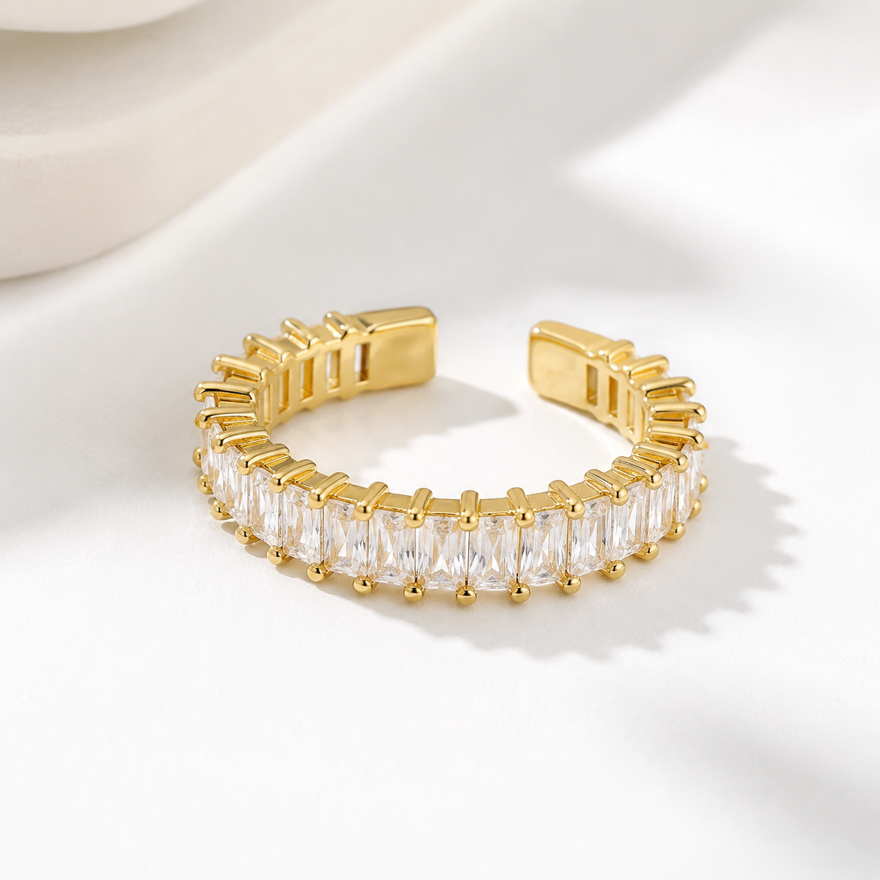 Aurora Open Baguette Eternity Ring