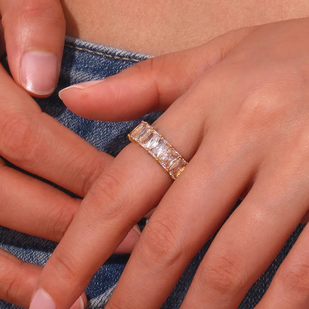 Vivienne Emerald Eternity Ring