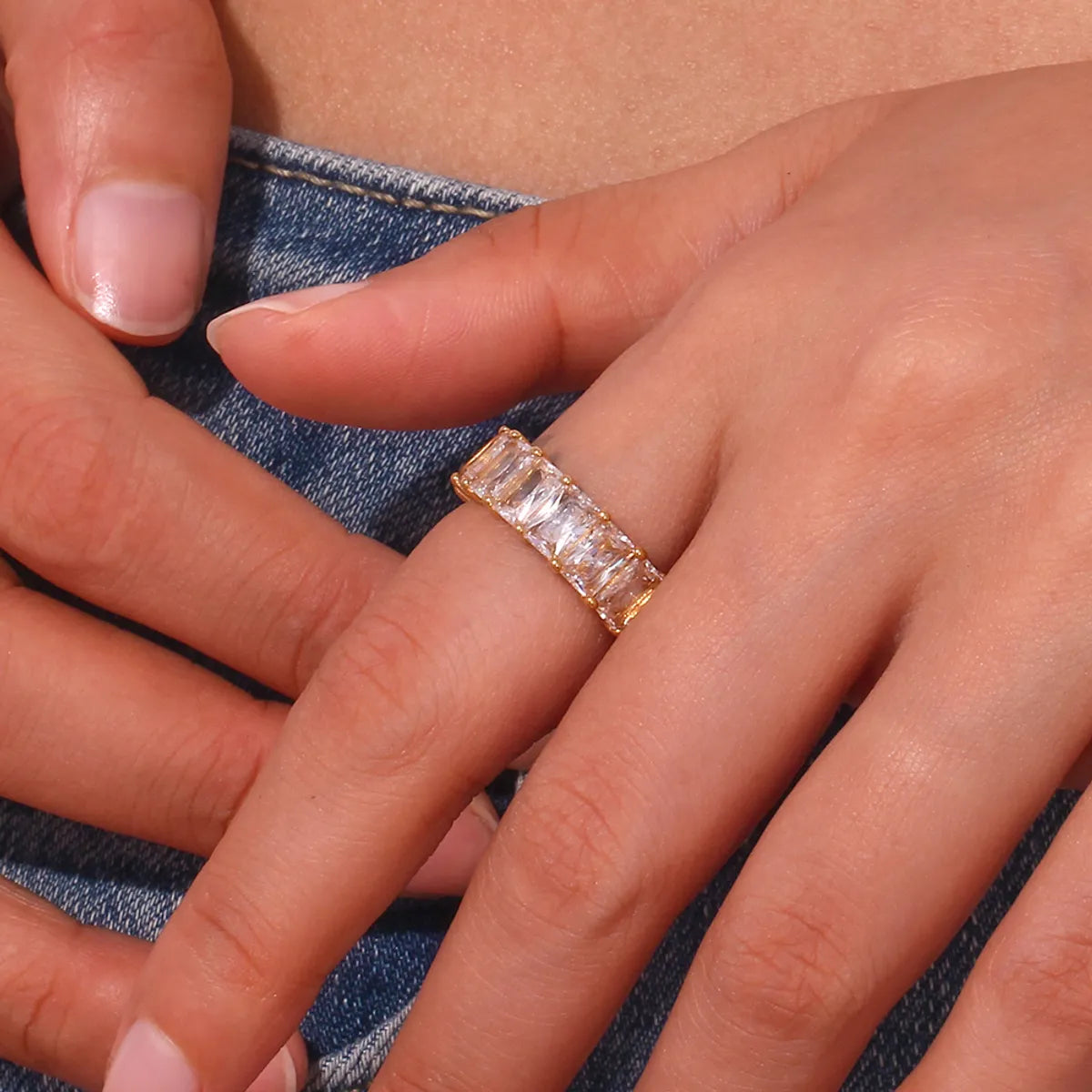 Vivienne Emerald Eternity Ring