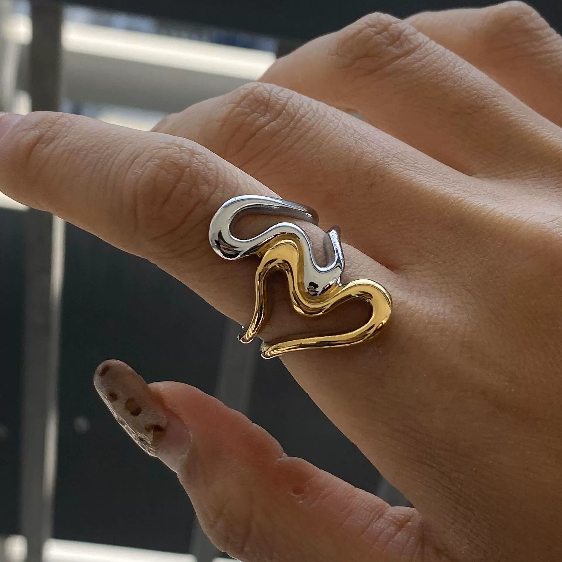 Serena Duo Wave Ring