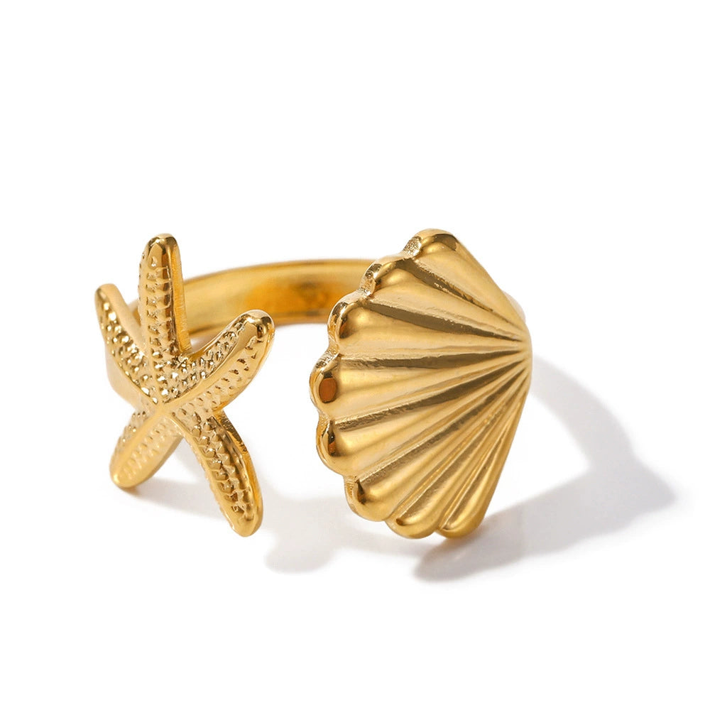 Marina Seashell Open Ring