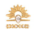 Sunburst Ring Stack