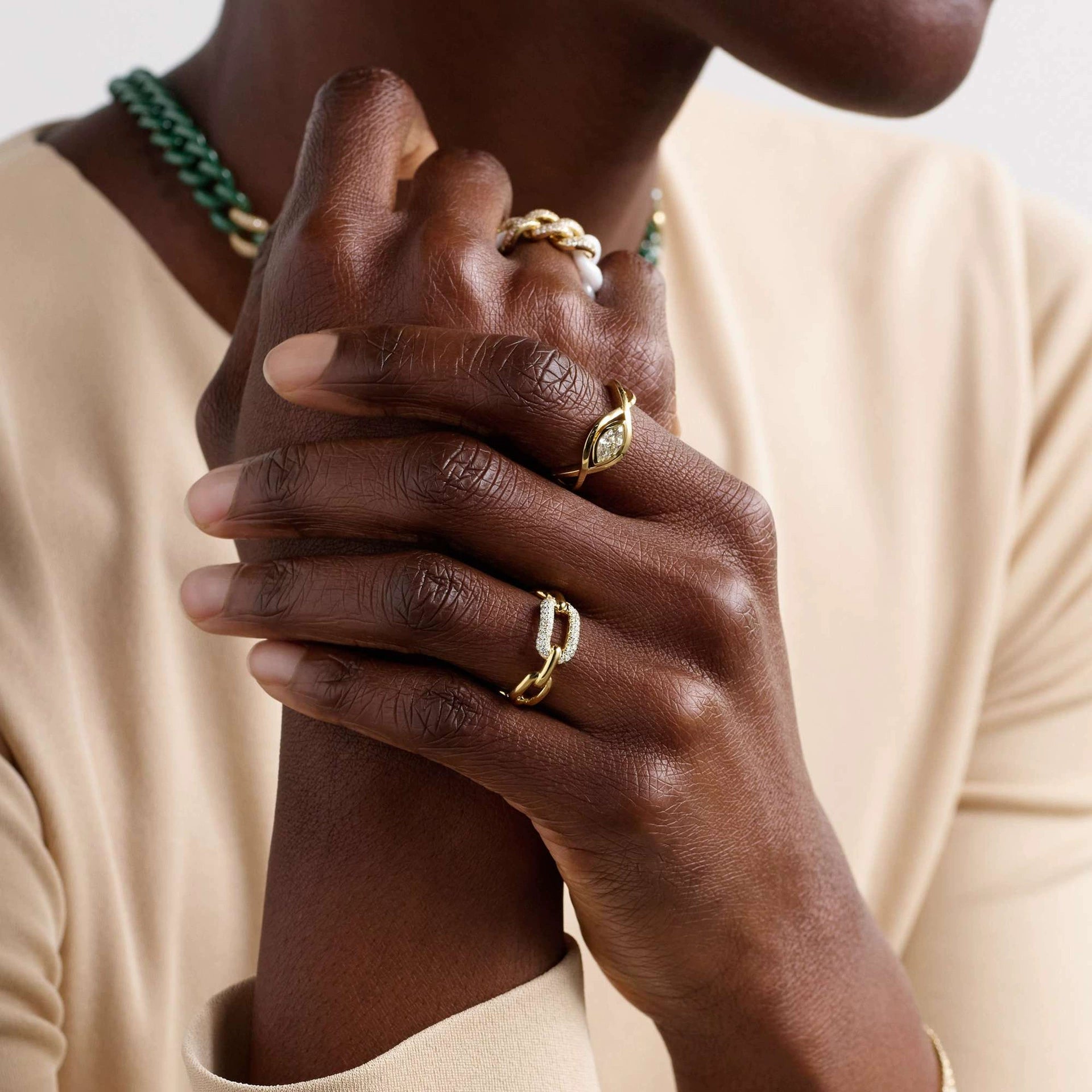 Celeste Link Ring